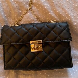 Small Black and Gold SHEIN Purse